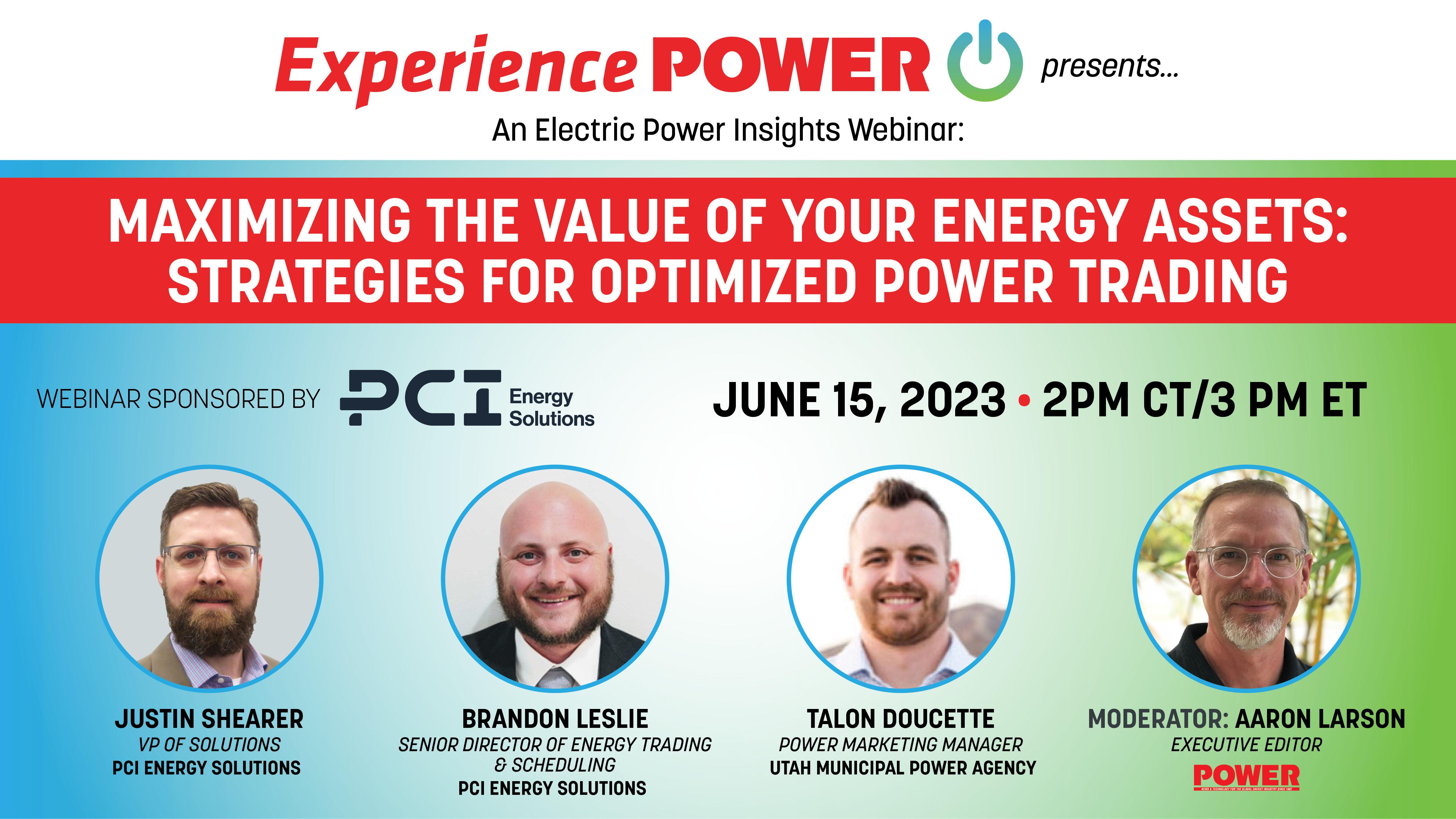 Webinar: Maximizing the Value of Your Energy Assets — Strategies for Optimized Power Trading