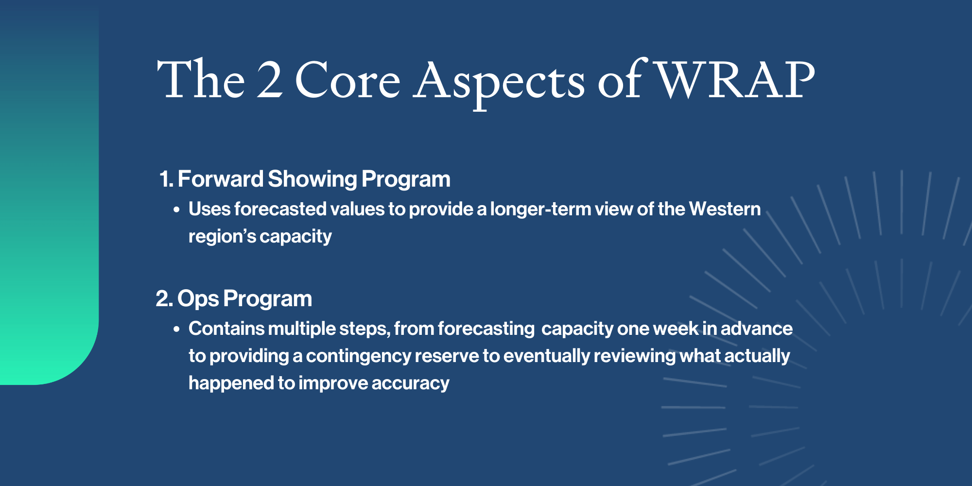 The Role of WRAP in the Western Grid A Game Changer for Sustainable