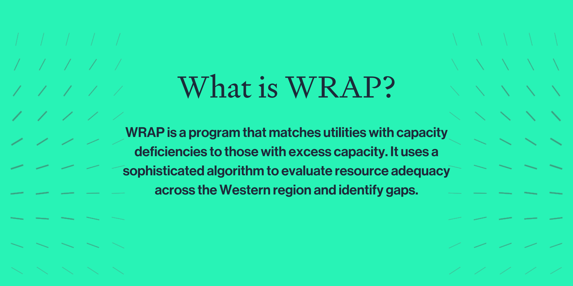 Simplifying the Western Resource Adequacy Program (WRAP) An Early