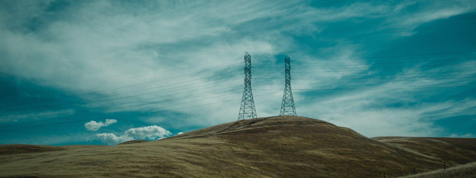 skyline and power lines