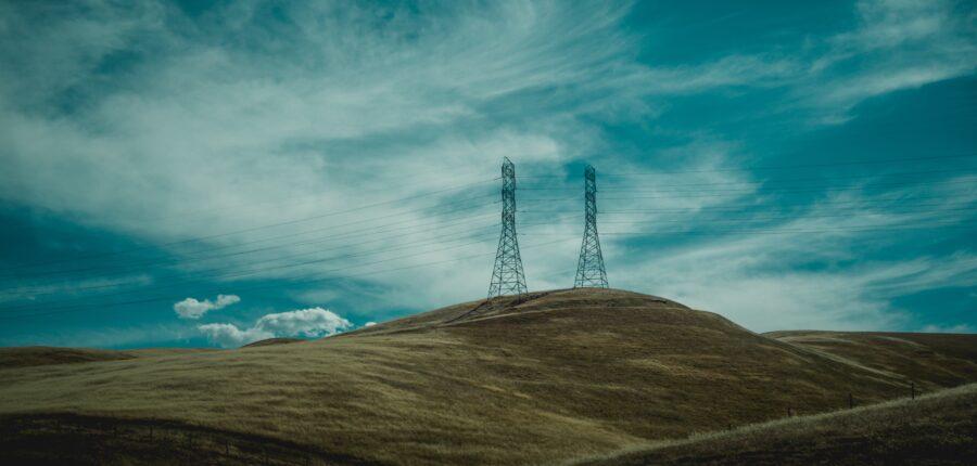 skyline and power lines