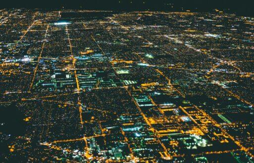 aerial or large city