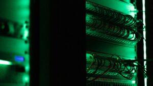 electronic equipment in dark room