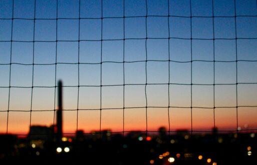 large city at dusk