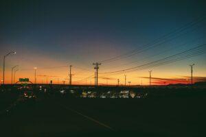 el paso texas sunset and transmission lines