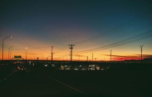 el paso texas sunset and transmission lines